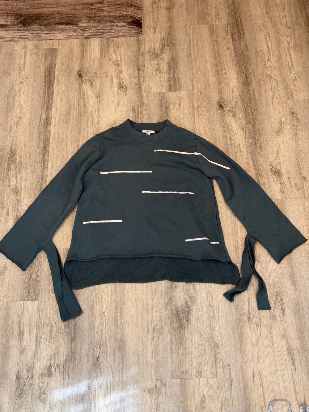 George Loves Medium Blue Gray Abstract Sweatshirt NWOT Made in USA